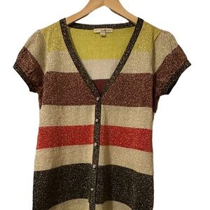 Twenty one women’s short sleeves size L Fall Cardigan Multi Color
